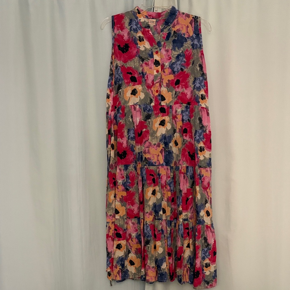 TKT SHOP Women’s Floral Sleeveless Midi Dress